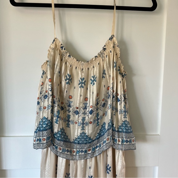 Joie Sorne print popover maxi dress size Large - Picture 4 of 7